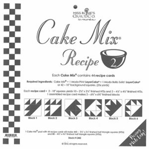 CAKE MIX RECIPE 2 PAPER PIECING BY MODA - PACKS OF 4