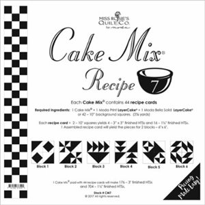 CAKE MIX RECIPE 7 PAPER PIECING BY MODA - PACKS OF 4