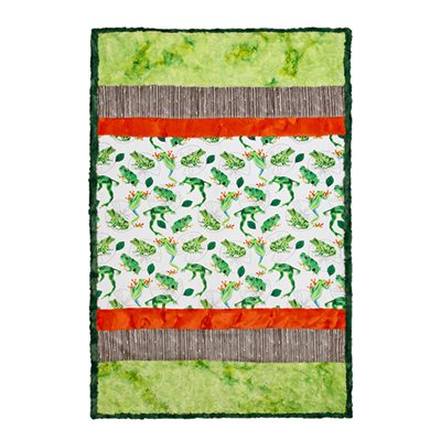 FINISHED PICTURE PERFECT CUDDLE KIT BY SHANNON FABRICS - LEAP FROG