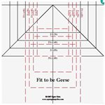 FIT TO BE GEESE RULER 6.5" RULER