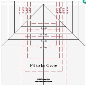 FIT TO BE GEESE RULER 6.5" RULER