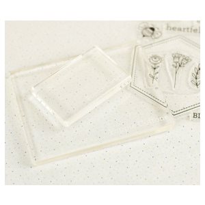 STAMP AND STICH ACRYLIC BLOCK 2 CT BY POPPIE COTTON - MINIMUM OF 3